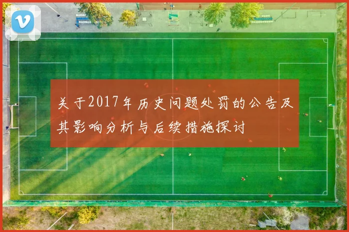 关于2017年历史问题处罚的公告及其影响分析与后续措施探讨